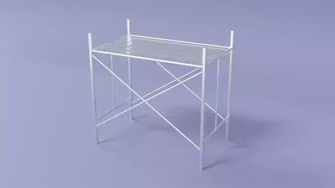 Scaffolding metal ladder Low-poly 3D model