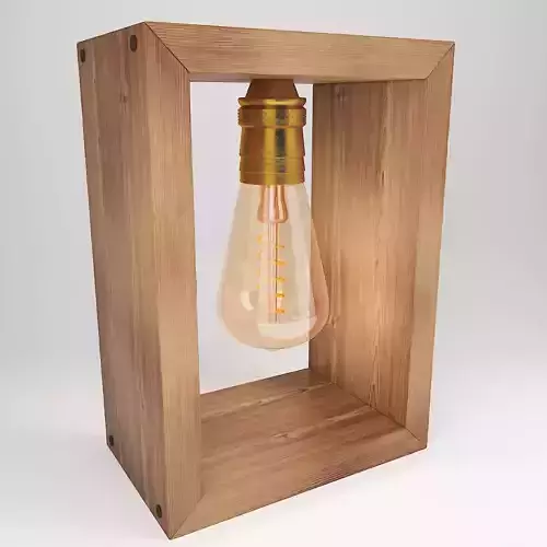 boxed edison lamp Free 3D model