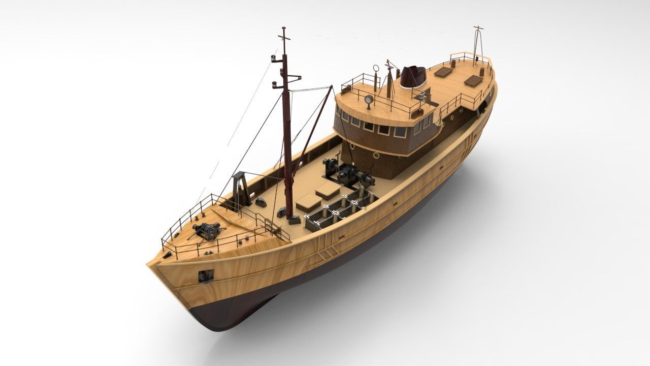 Sail Ship Low-poly 3D model_3