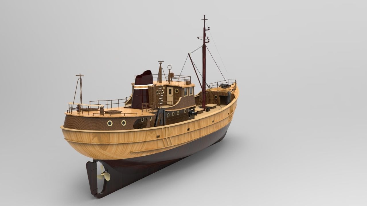 Sail Ship Low-poly 3D model_2