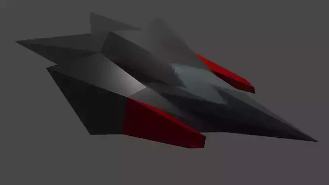 Retro style spaceship