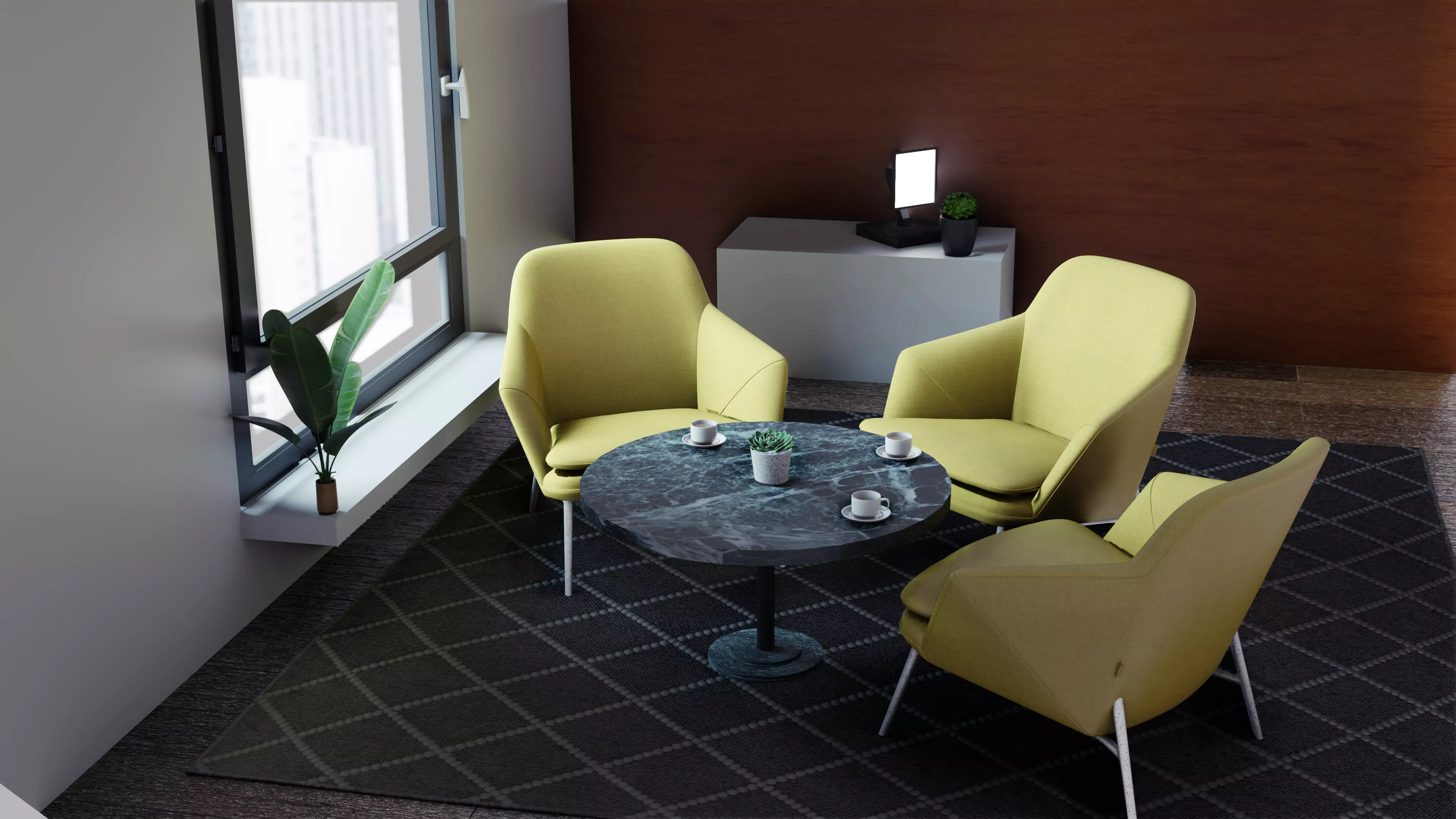 real time archviz scene 3D model_0