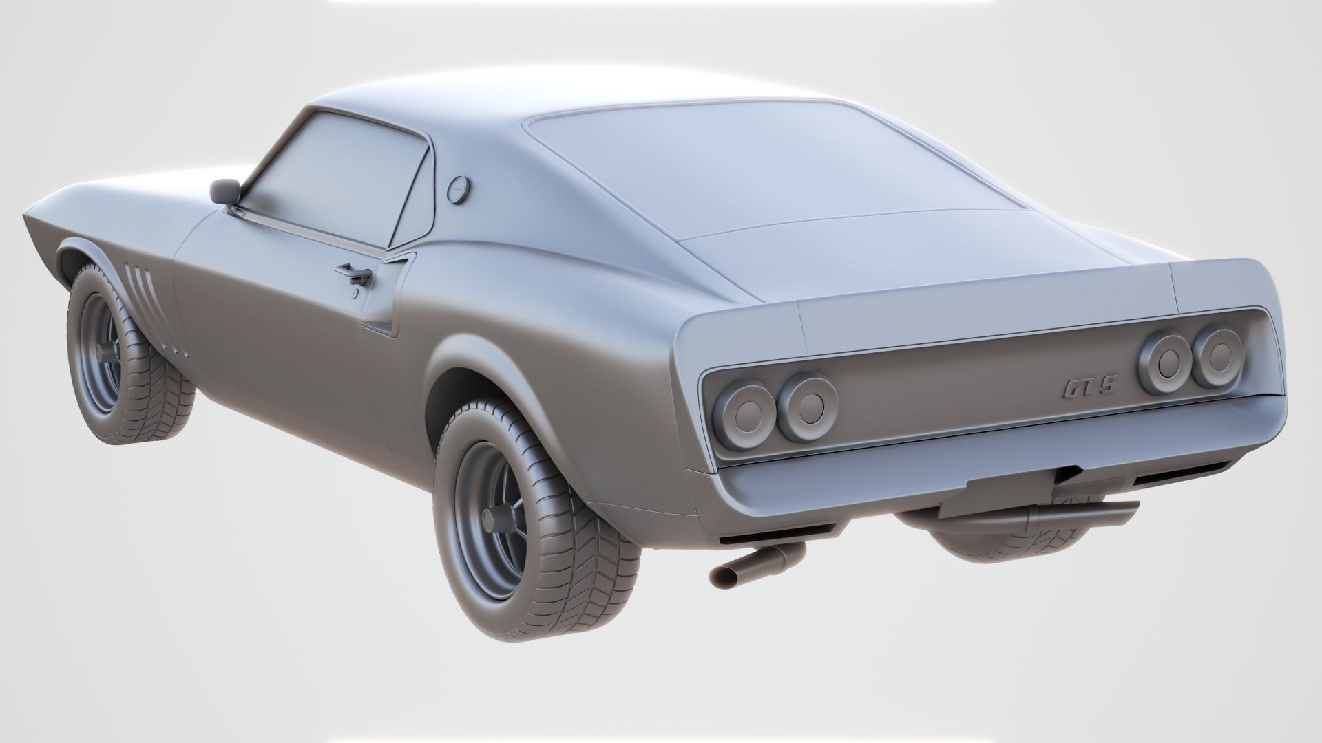Generic Muscle Car 3D model_12