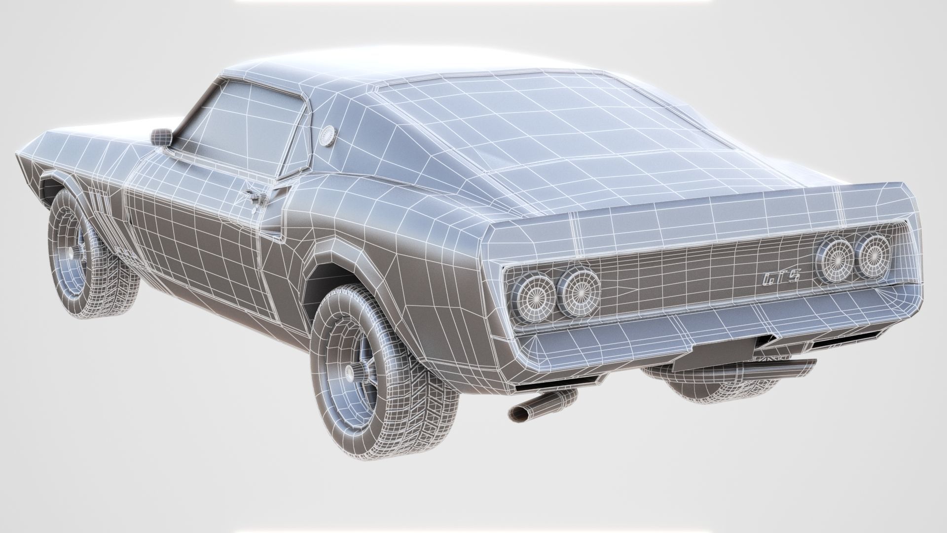 Generic Muscle Car 3D model_13