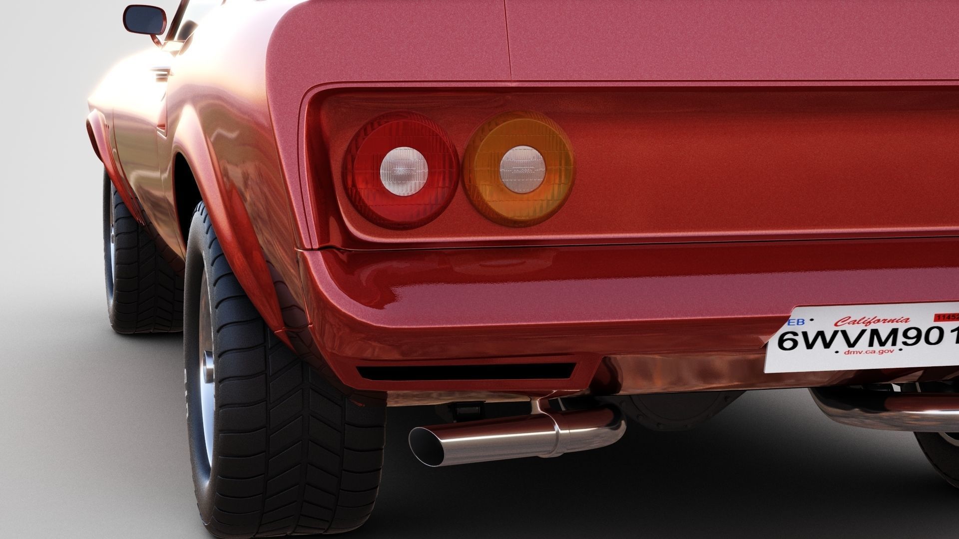 Generic Muscle Car 3D model_9