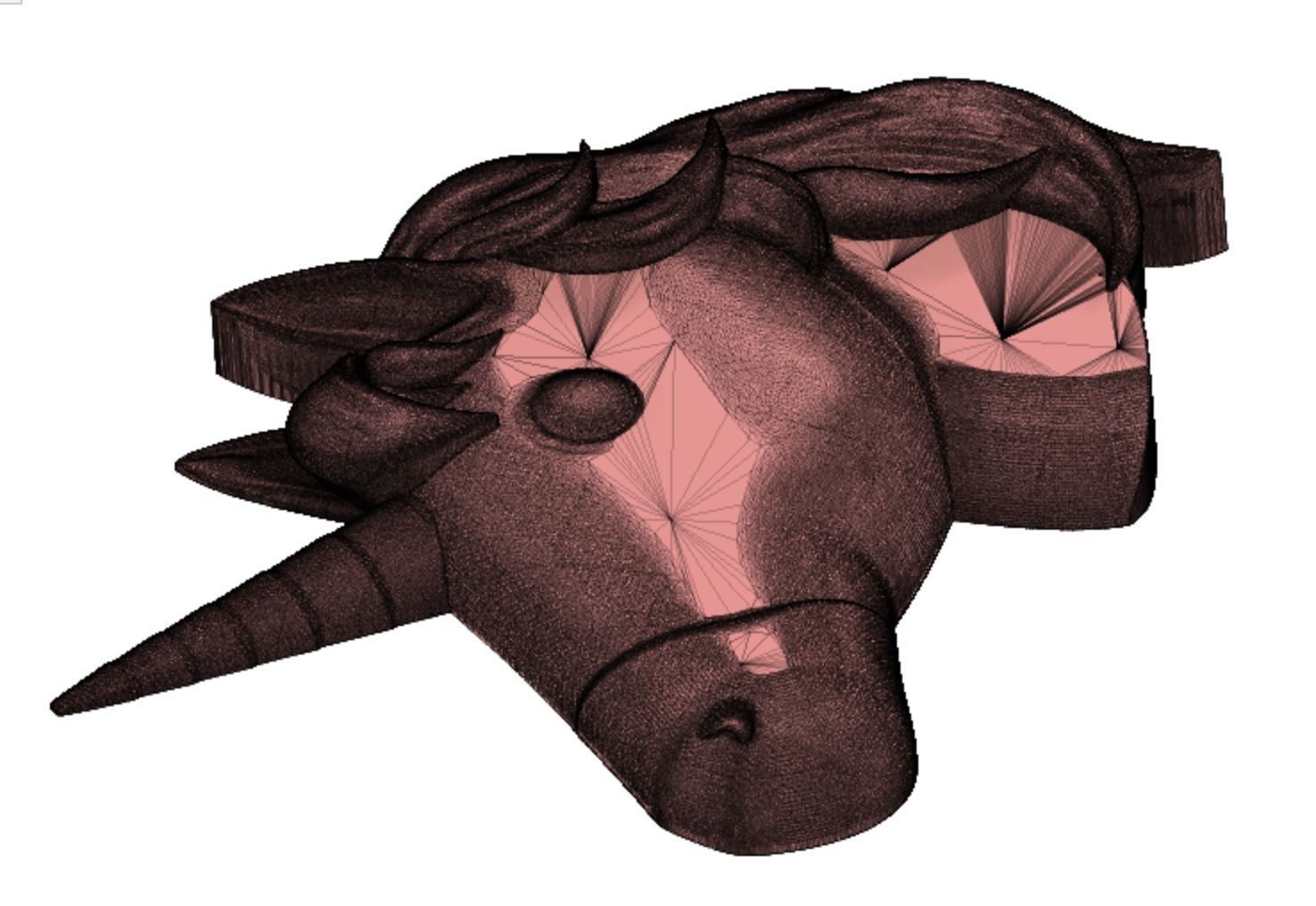 Unicorn Emoji Accurate and 3D printable Model 3D print model_3