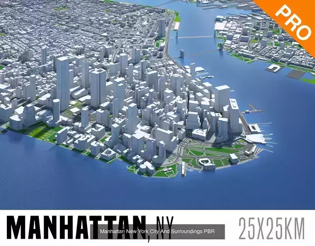 New York Chicago San Francisco Los Angeles Miami Seattle USA 3D Model Collection