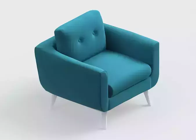 armchair modern 34 3D model