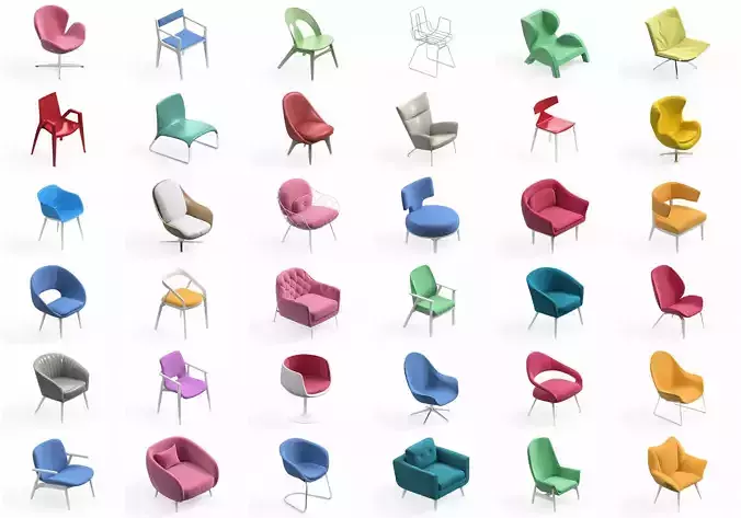 Armchair Modern Collection 36x 