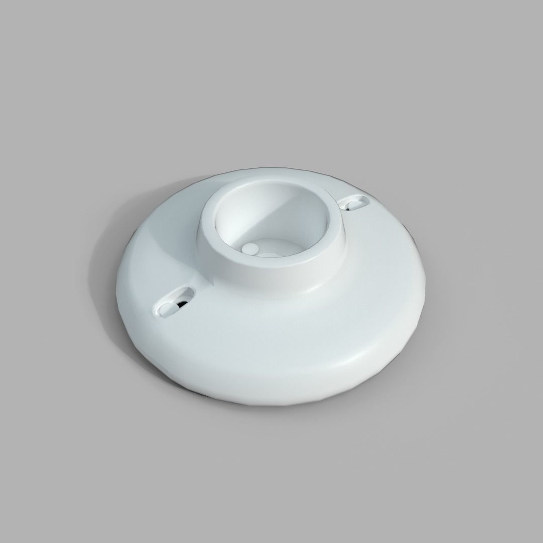 Light Bulb Socket - Household Low-poly 3D model_5