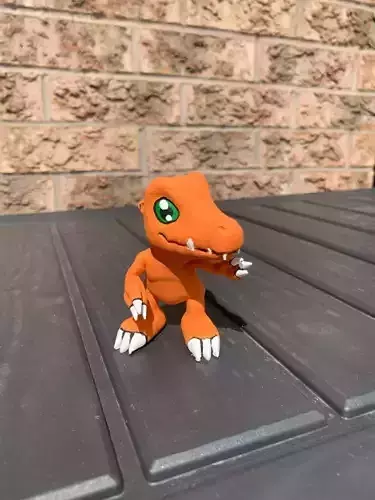 Agumon Digimon 3D Printable Figurine 3D print model