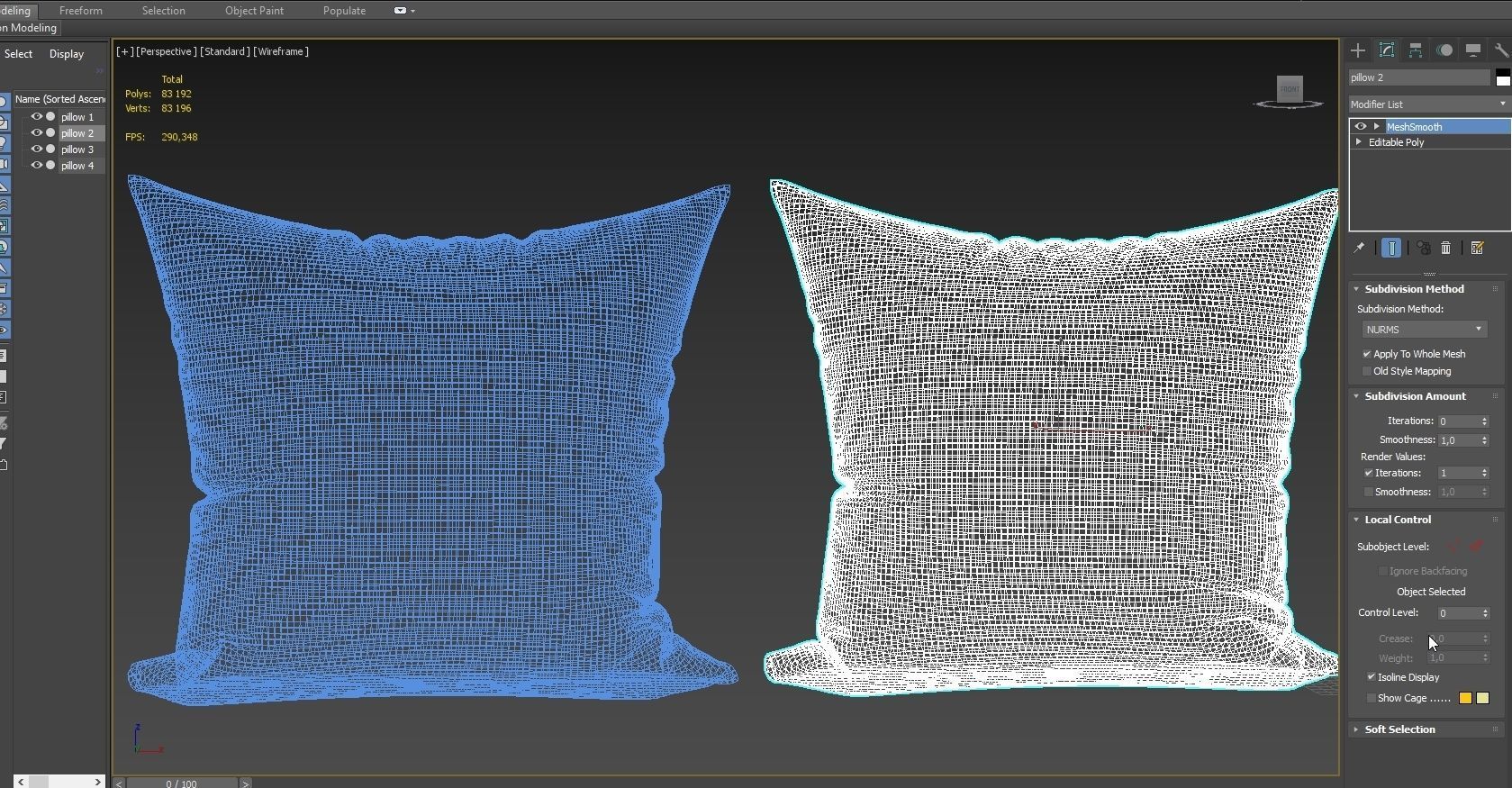 Decorative pillows set 048 3D model_7