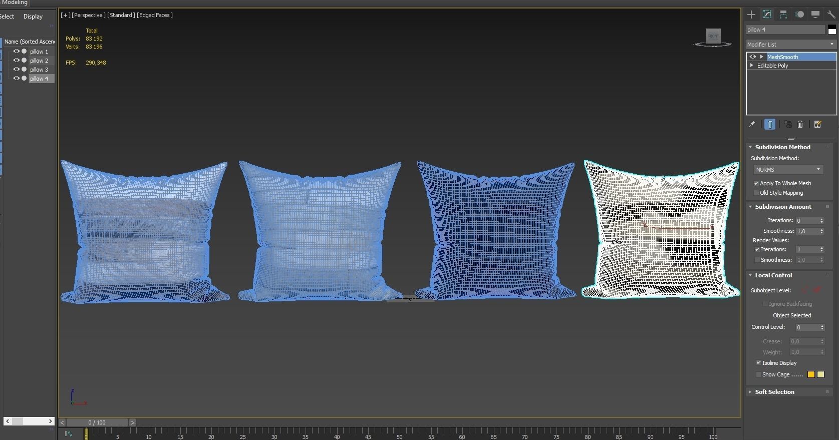 Decorative pillows set 048 3D model_5