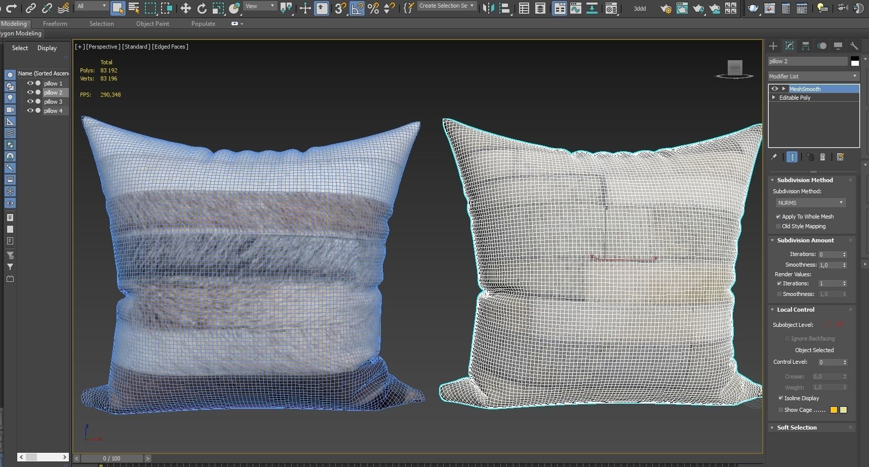 Decorative pillows set 048 3D model_6