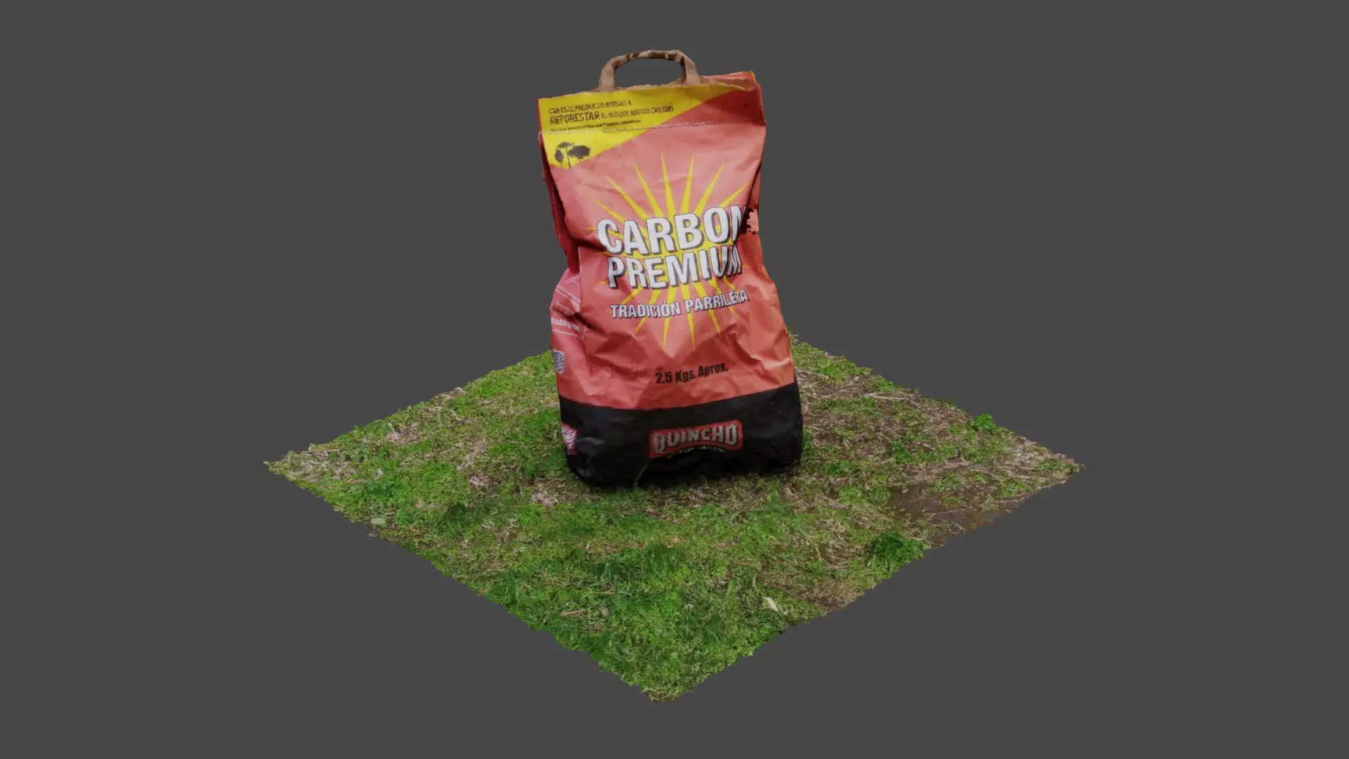 charcoal sack 3D model_0