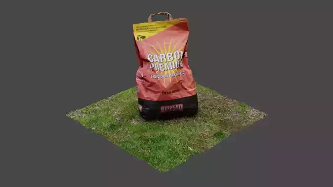 charcoal sack 3D model
