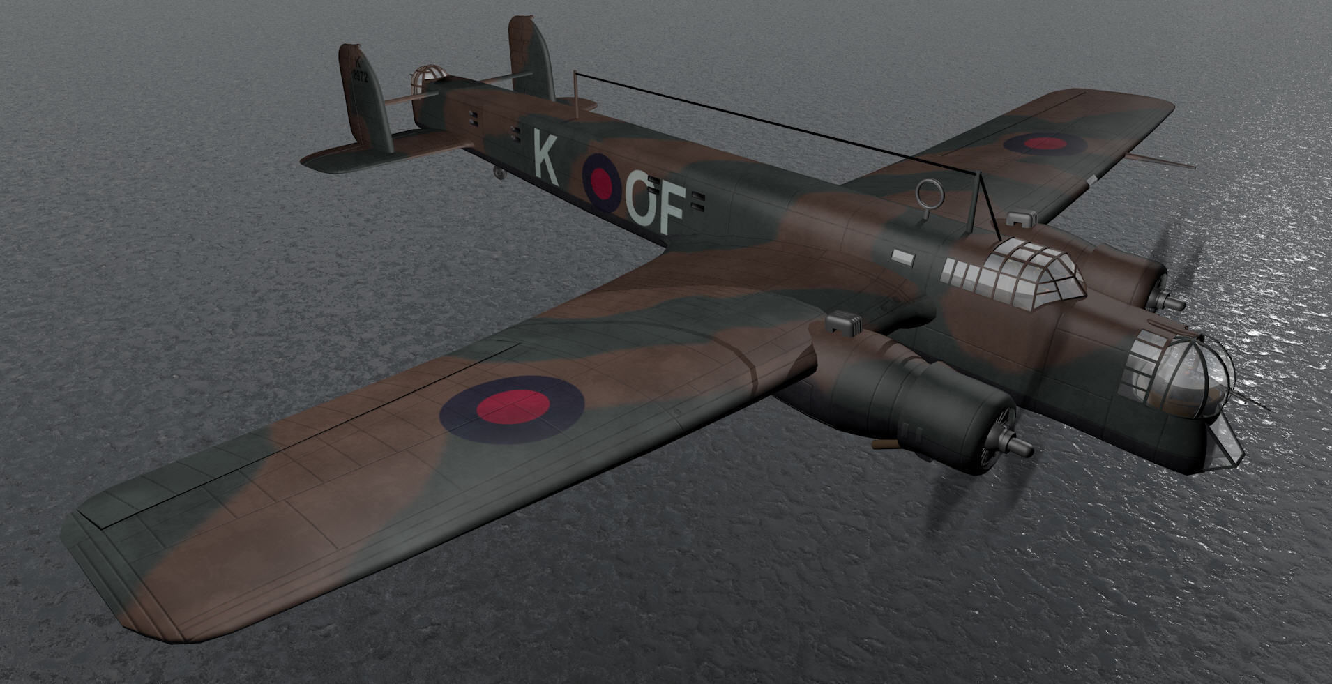Armstrong Whitworth Whitley Mk-3 3D model_8