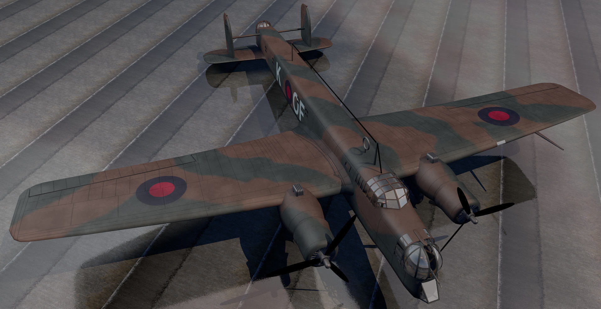 Armstrong Whitworth Whitley Mk-3 3D model_3