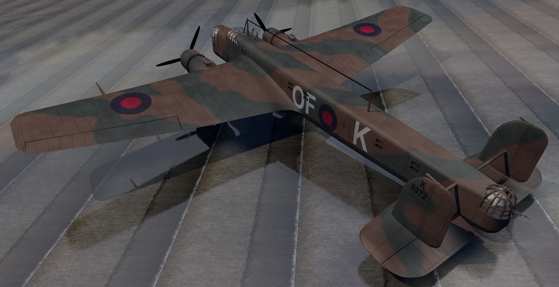 Armstrong Whitworth Whitley Mk-3 3D model_1