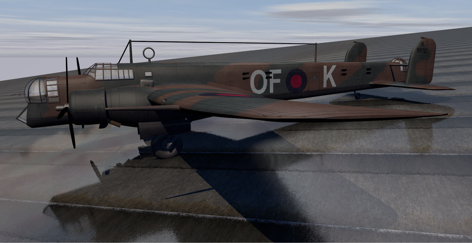 Armstrong Whitworth Whitley Mk-3 3D model_4