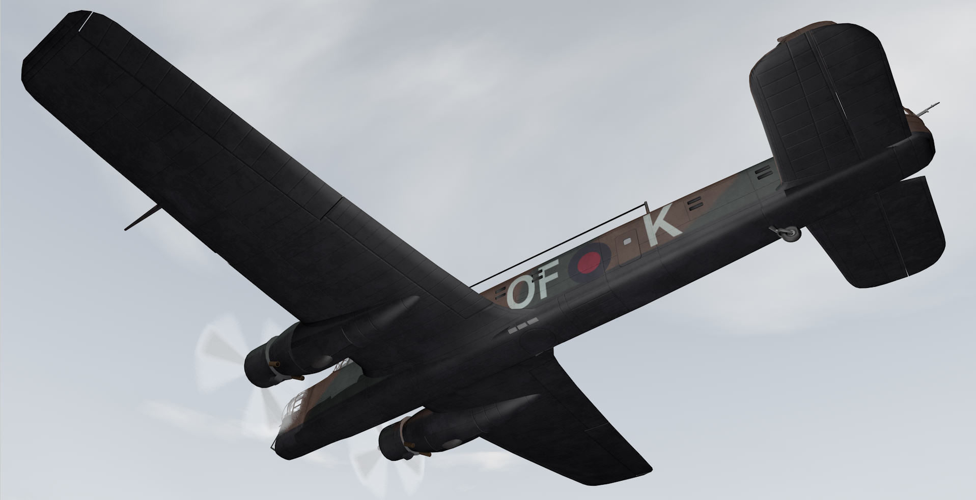 Armstrong Whitworth Whitley Mk-3 3D model_10