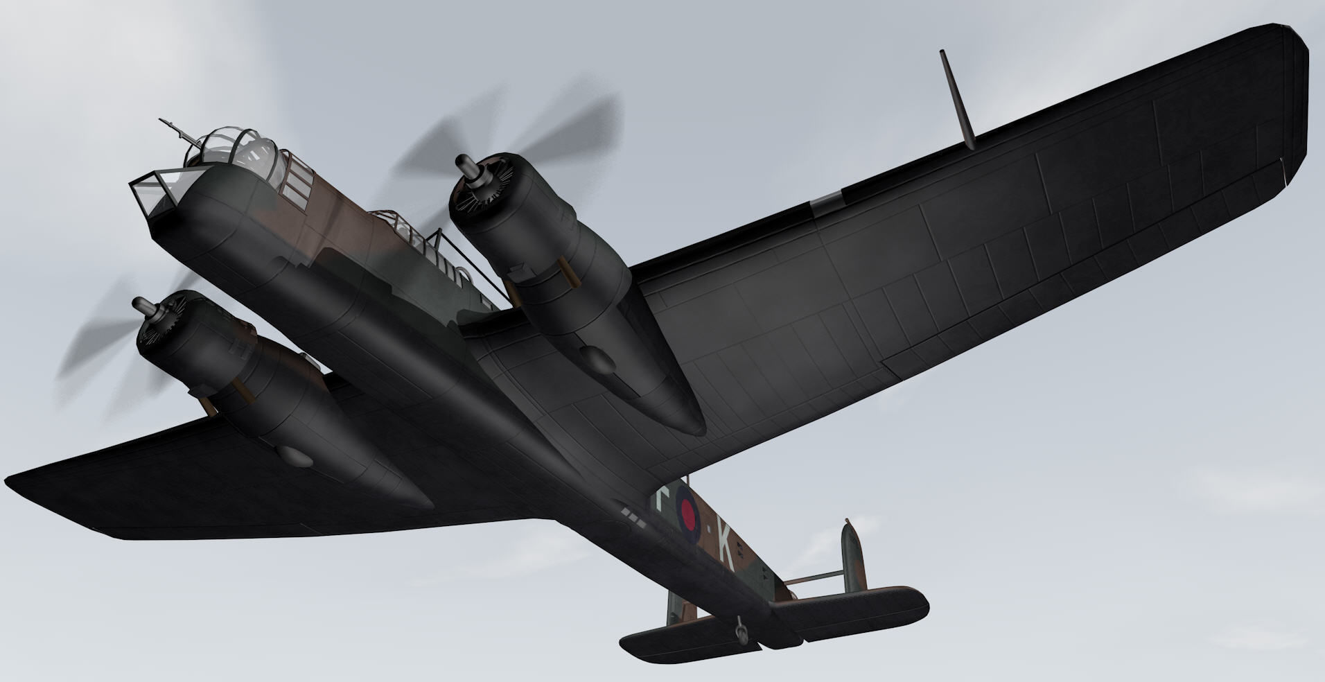 Armstrong Whitworth Whitley Mk-3 3D model_9