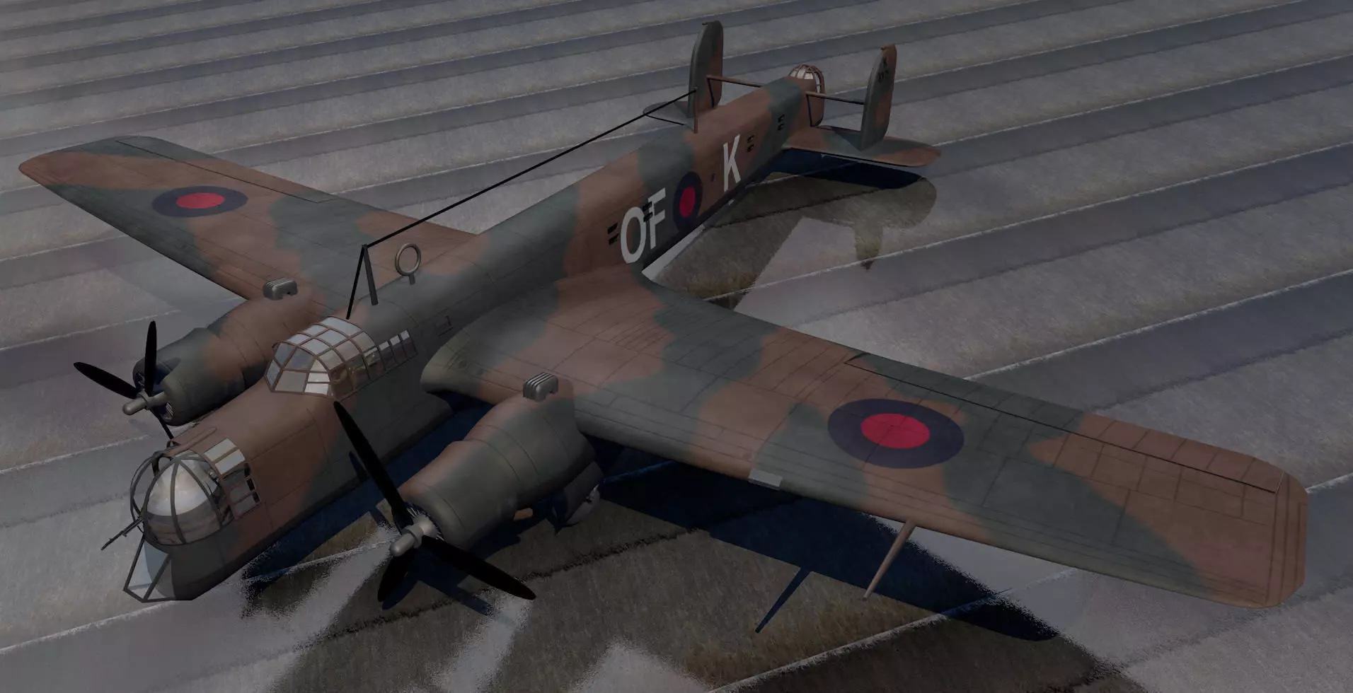 Armstrong Whitworth Whitley Mk-3 3D model_0