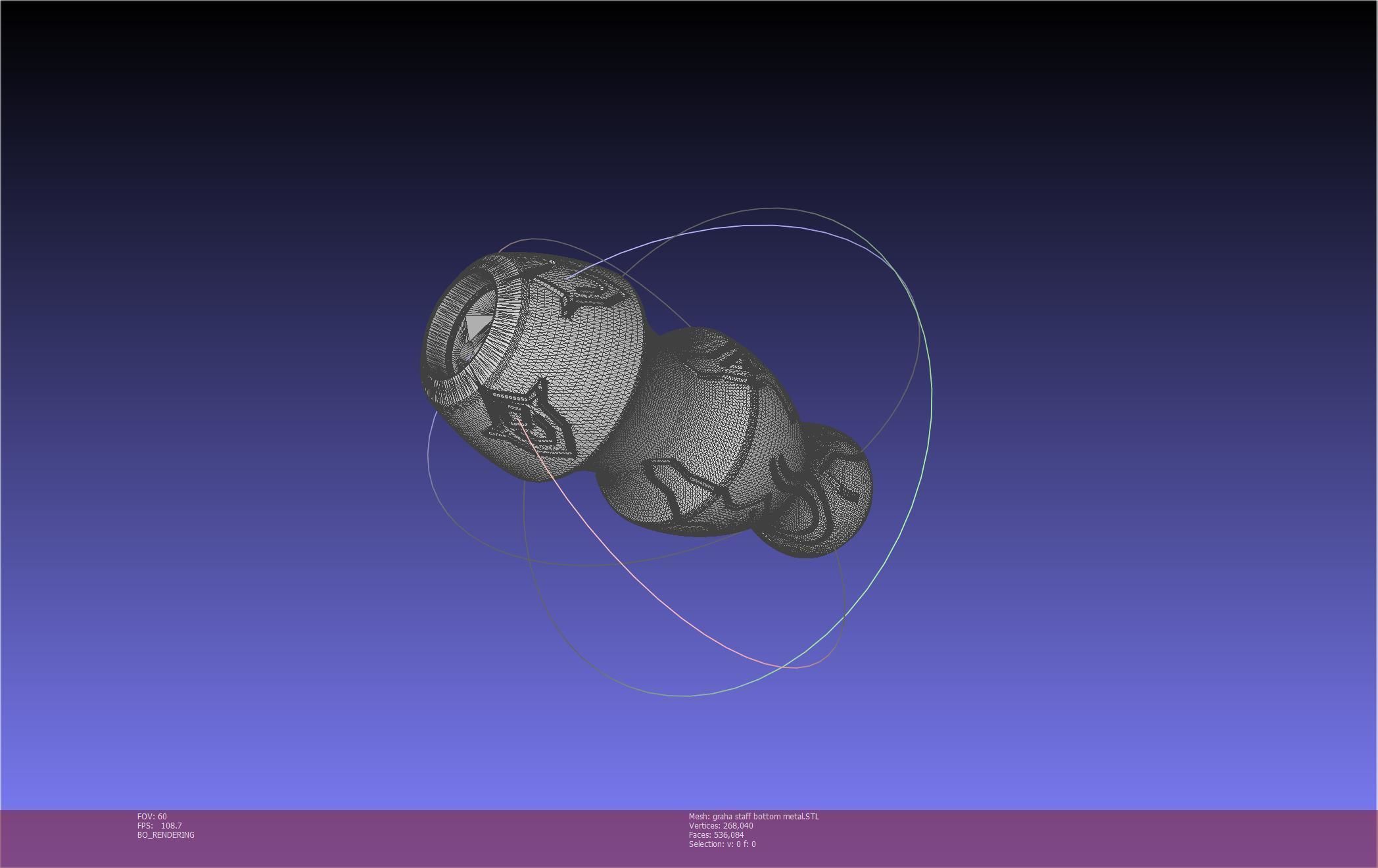 Final Fantasy XIV Graha Staff Printable Assembly 3D print model_59