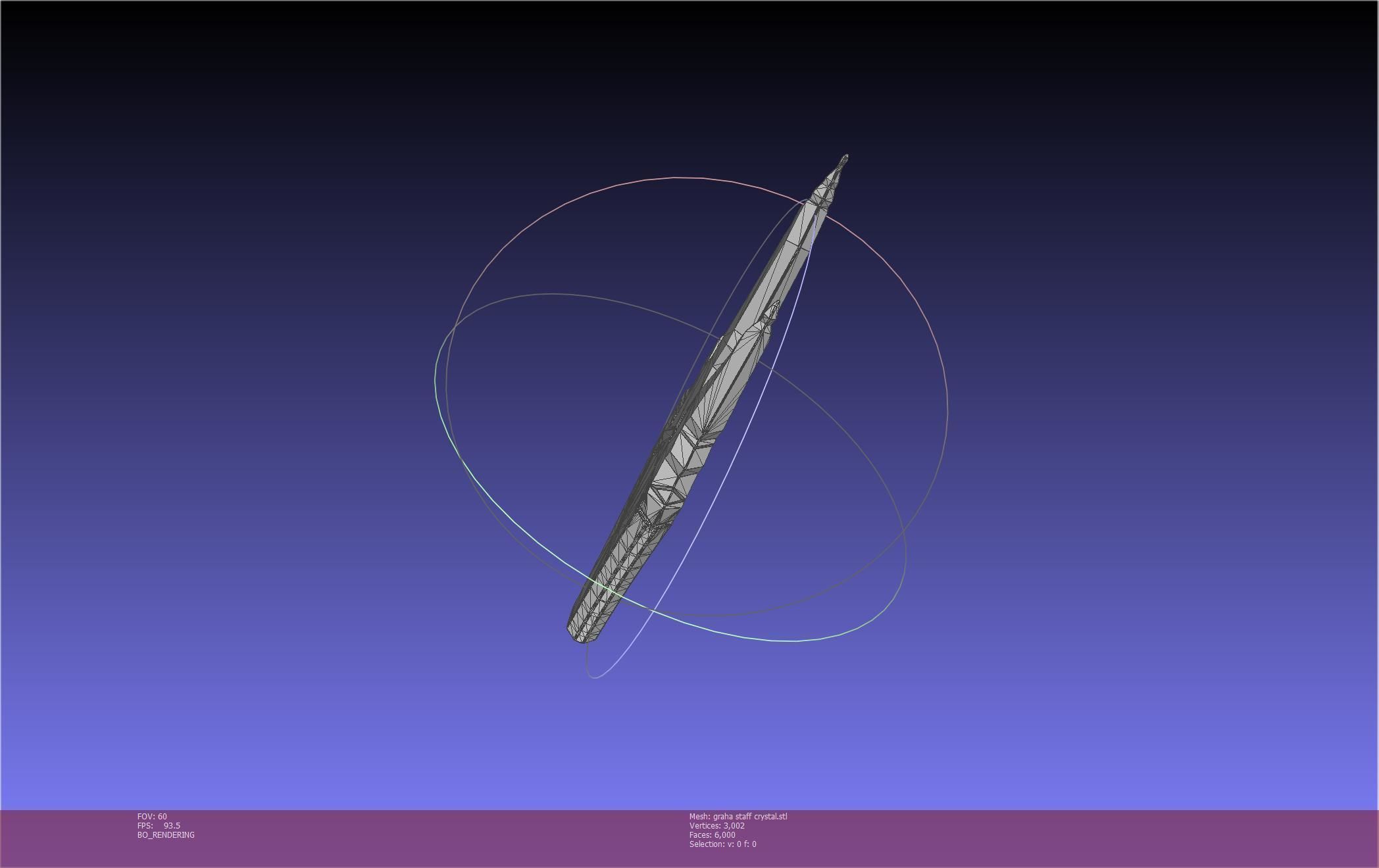 Final Fantasy XIV Graha Staff Printable Assembly 3D print model_104