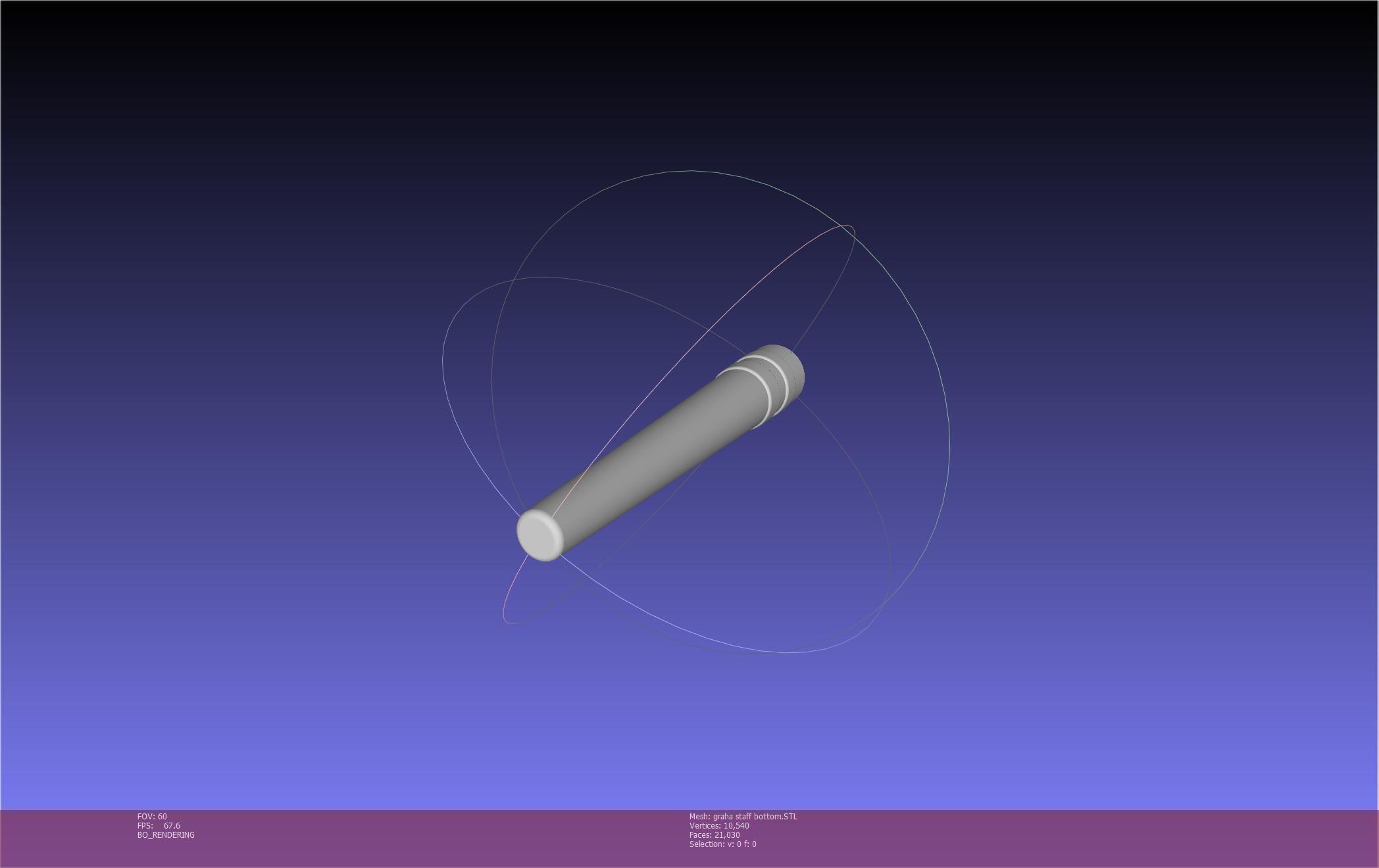 Final Fantasy XIV Graha Staff Printable Assembly 3D print model_21