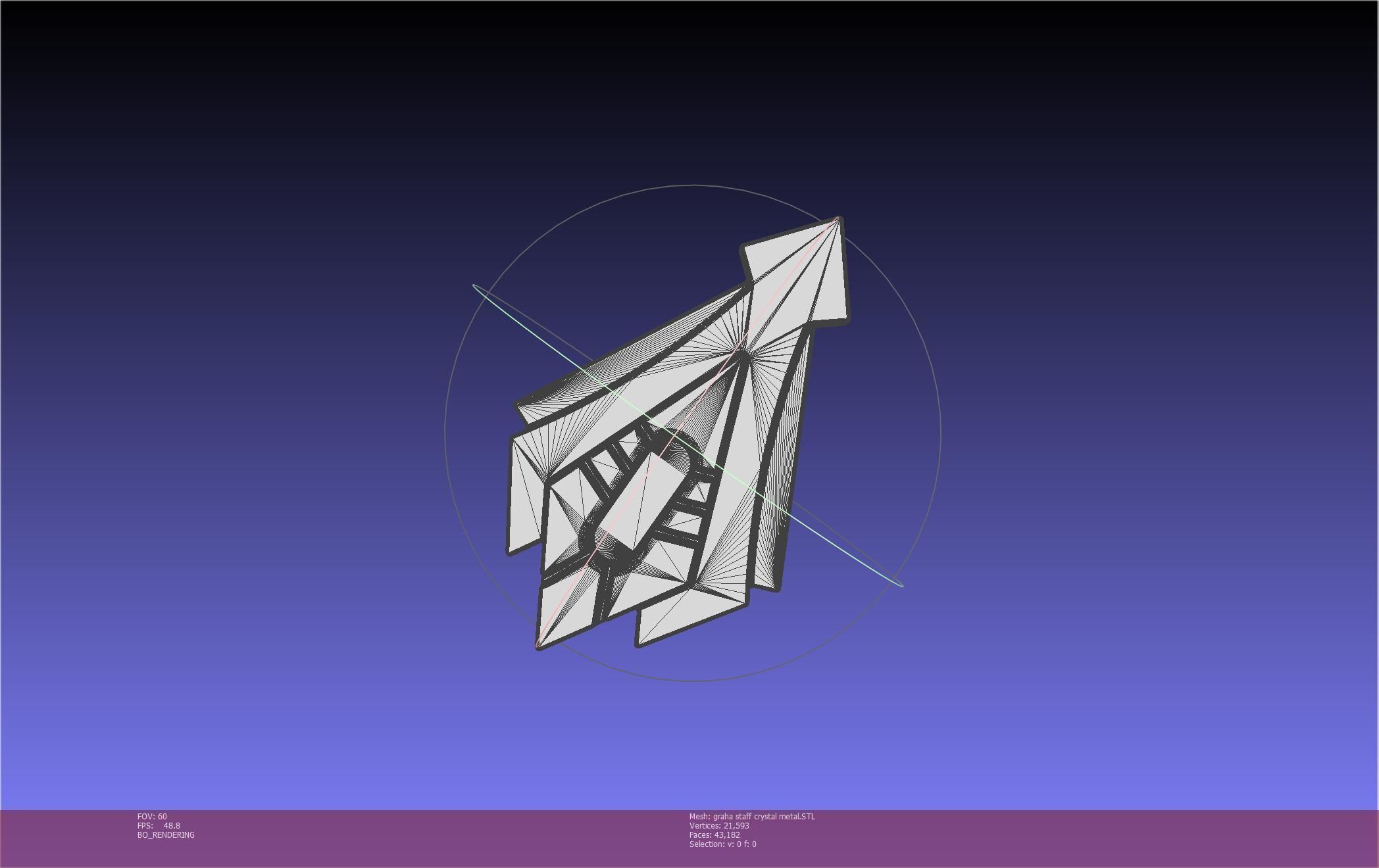 Final Fantasy XIV Graha Staff Printable Assembly 3D print model_132