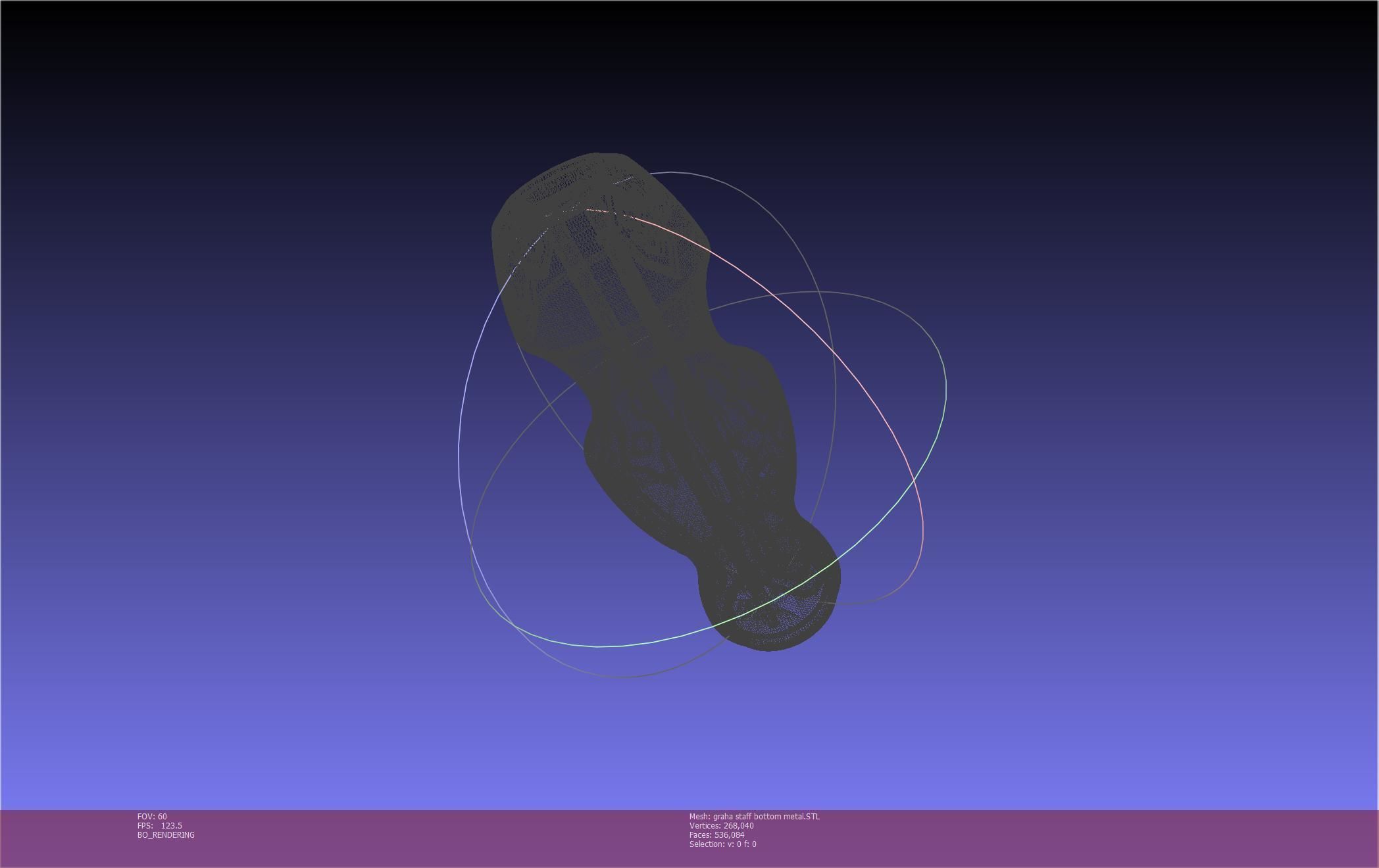 Final Fantasy XIV Graha Staff Printable Assembly 3D print model_66