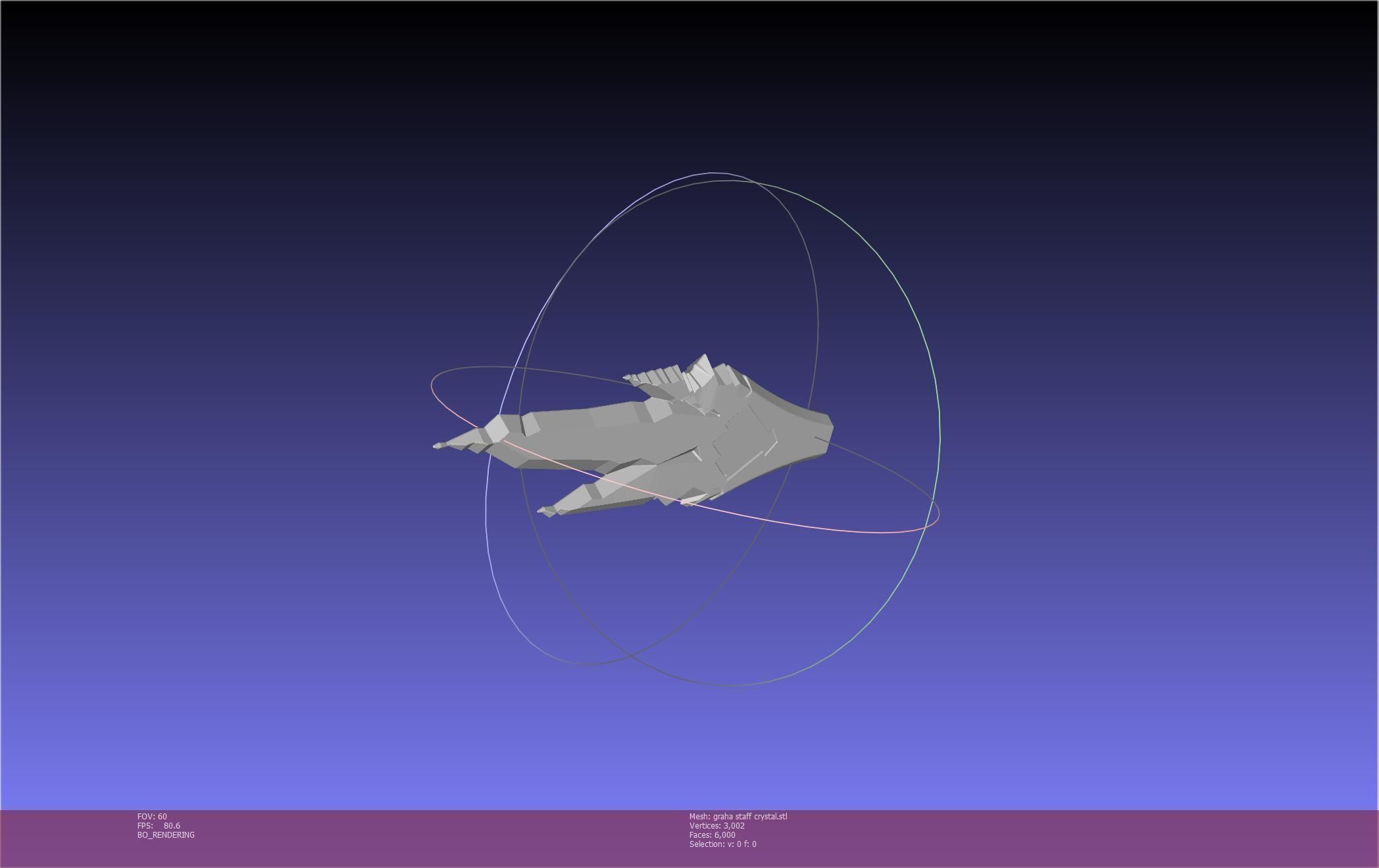 Final Fantasy XIV Graha Staff Printable Assembly 3D print model_88