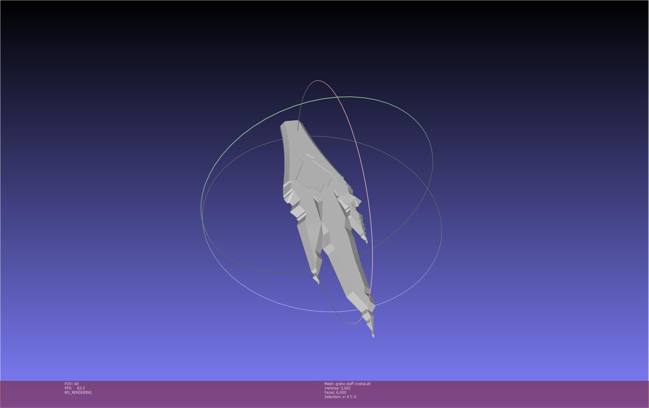 Final Fantasy XIV Graha Staff Printable Assembly 3D print model_83