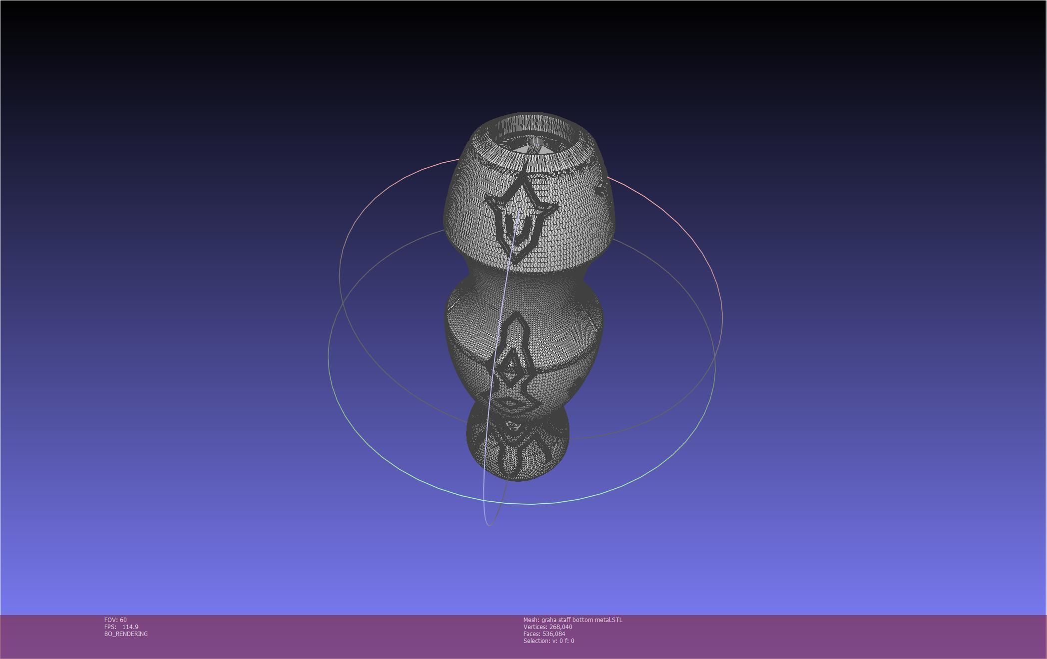 Final Fantasy XIV Graha Staff Printable Assembly 3D print model_60