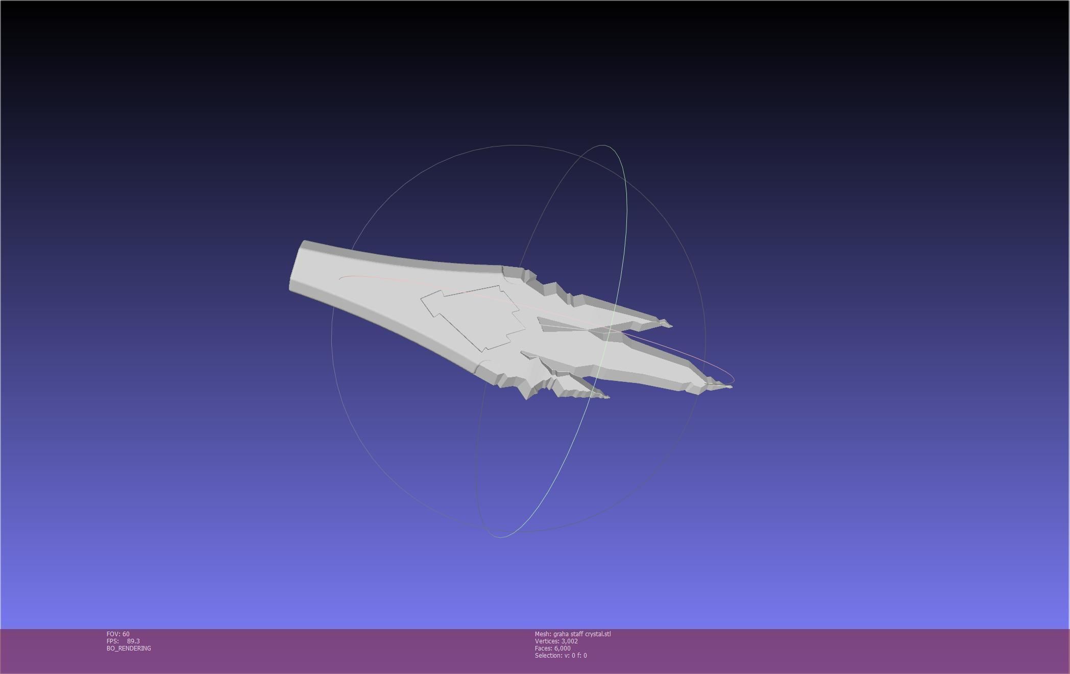 Final Fantasy XIV Graha Staff Printable Assembly 3D print model_91