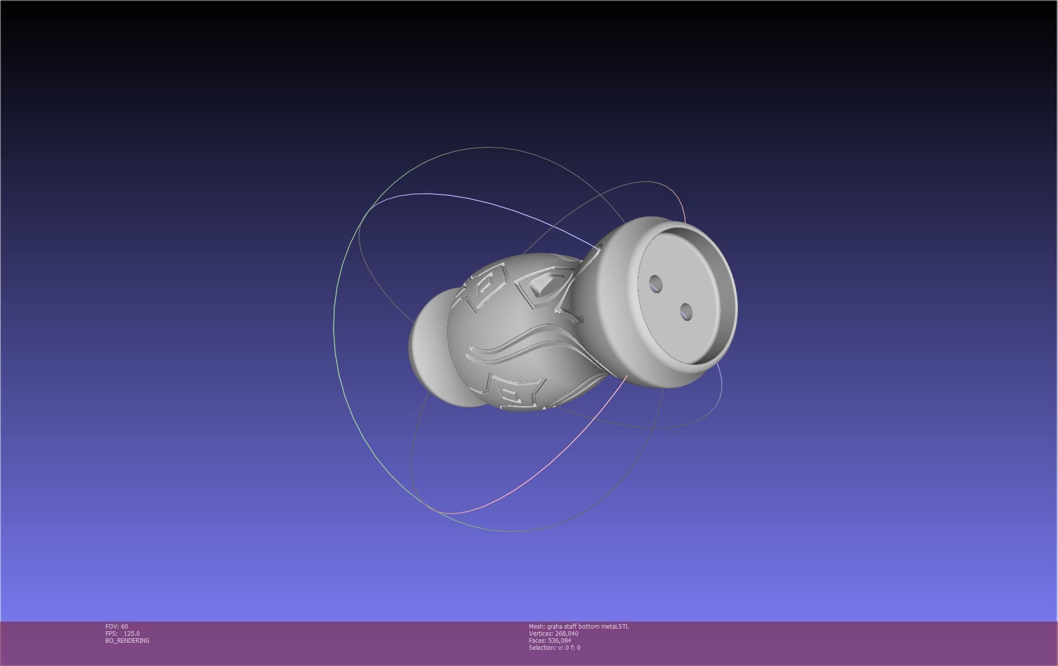 Final Fantasy XIV Graha Staff Printable Assembly 3D print model_53