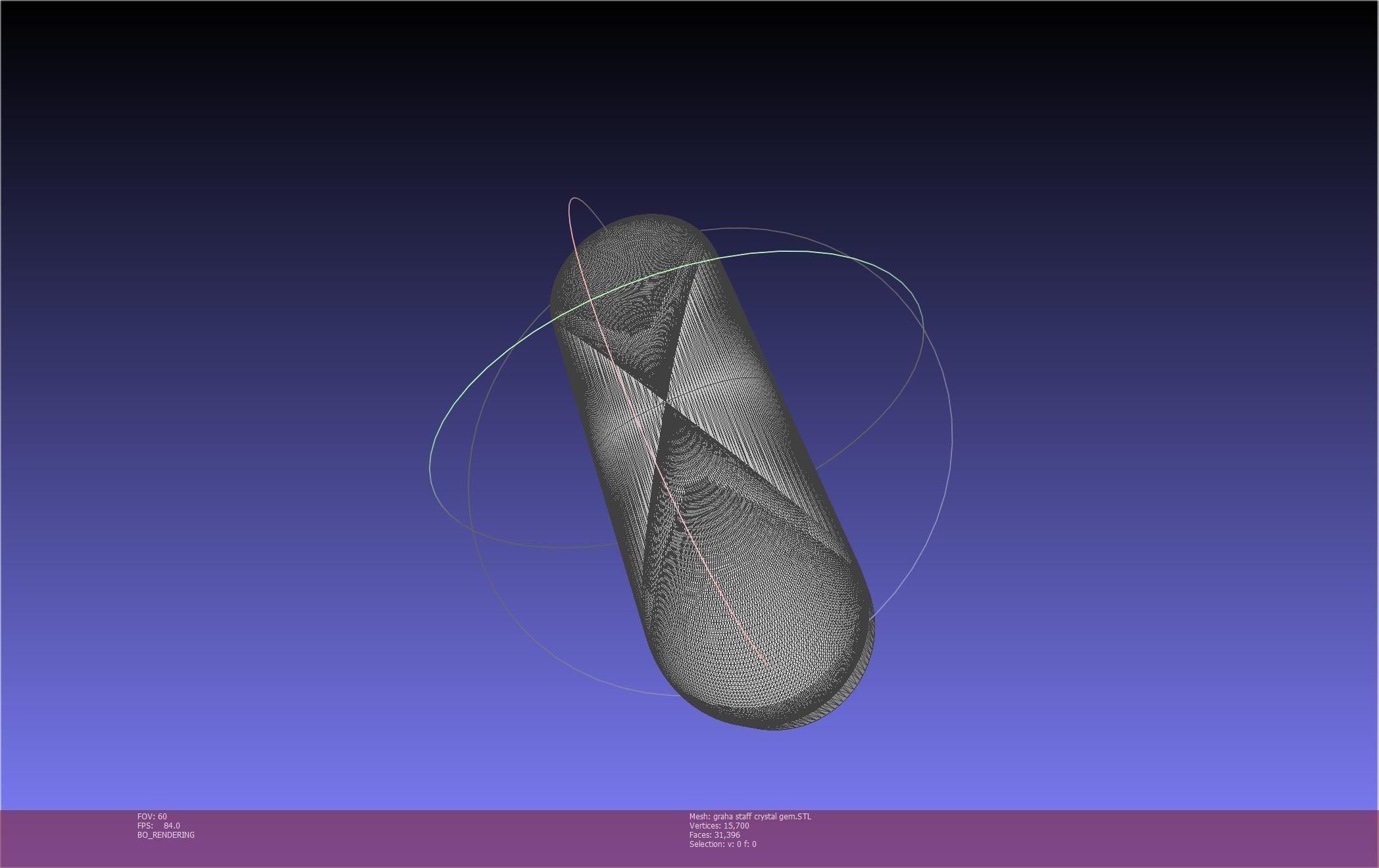 Final Fantasy XIV Graha Staff Printable Assembly 3D print model_129