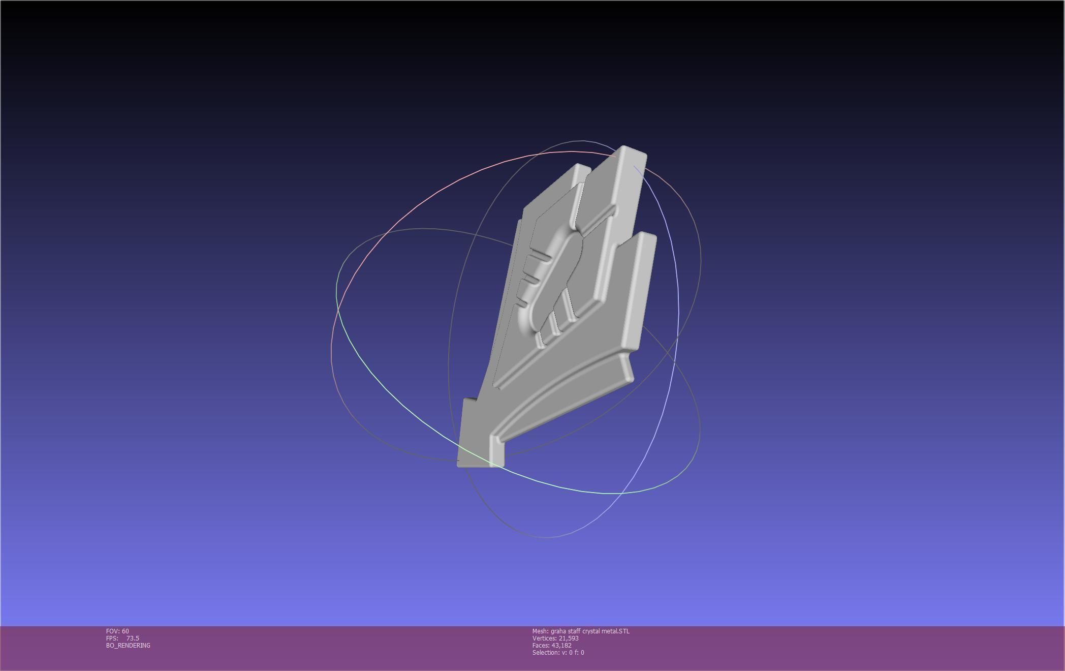 Final Fantasy XIV Graha Staff Printable Assembly 3D print model_126