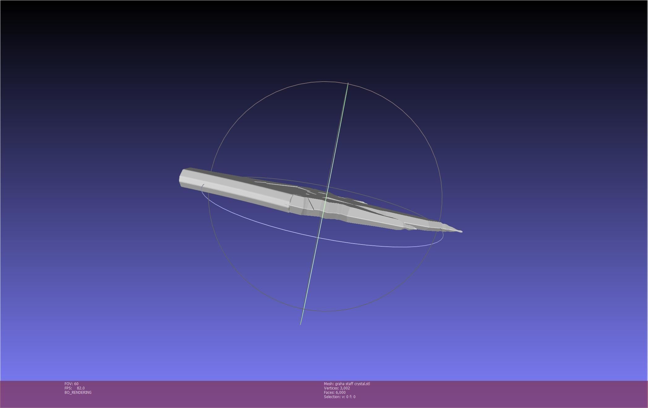 Final Fantasy XIV Graha Staff Printable Assembly 3D print model_85