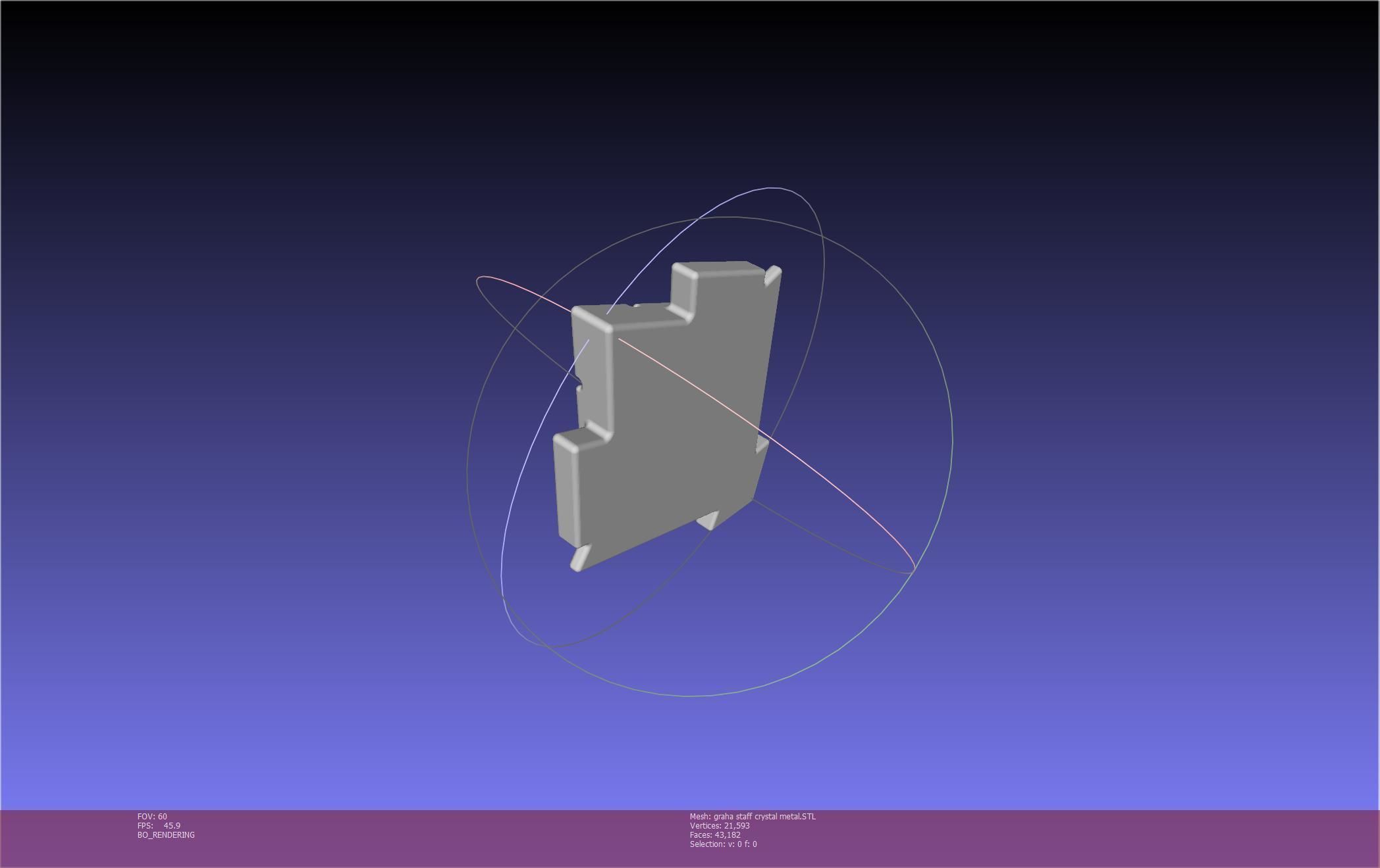 Final Fantasy XIV Graha Staff Printable Assembly 3D print model_121