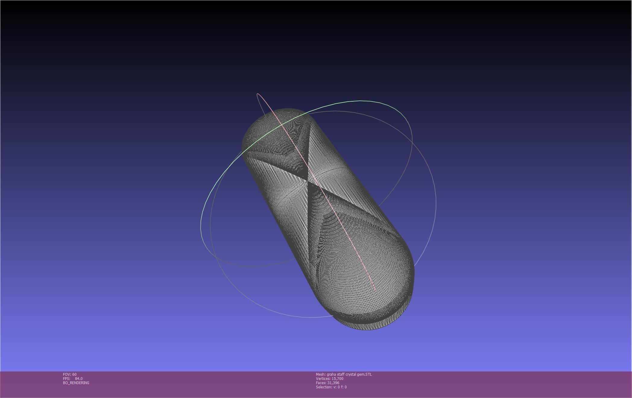 Final Fantasy XIV Graha Staff Printable Assembly 3D print model_127