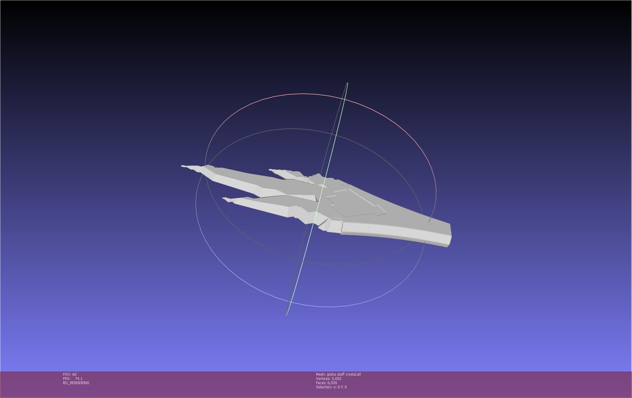 Final Fantasy XIV Graha Staff Printable Assembly 3D print model_89