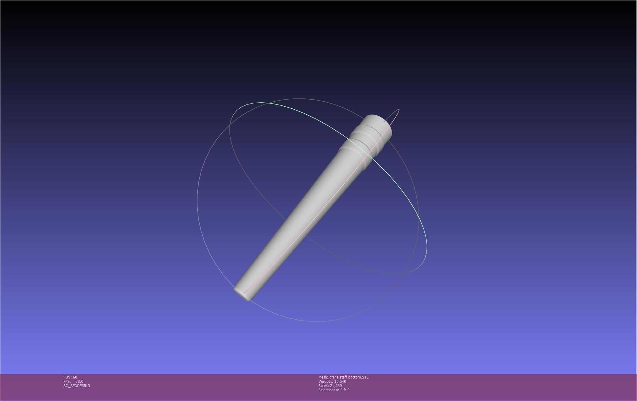 Final Fantasy XIV Graha Staff Printable Assembly 3D print model_20