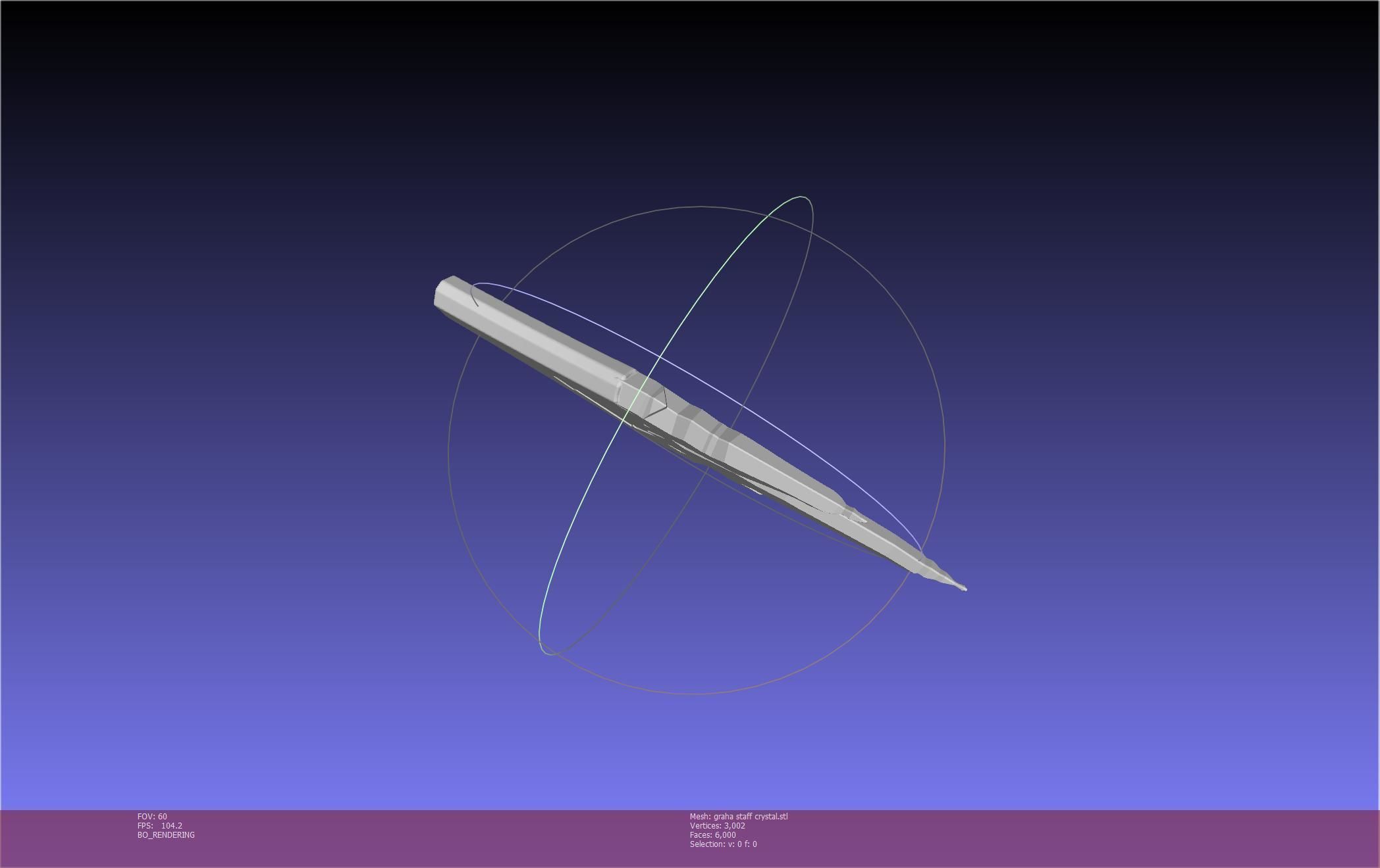 Final Fantasy XIV Graha Staff Printable Assembly 3D print model_99