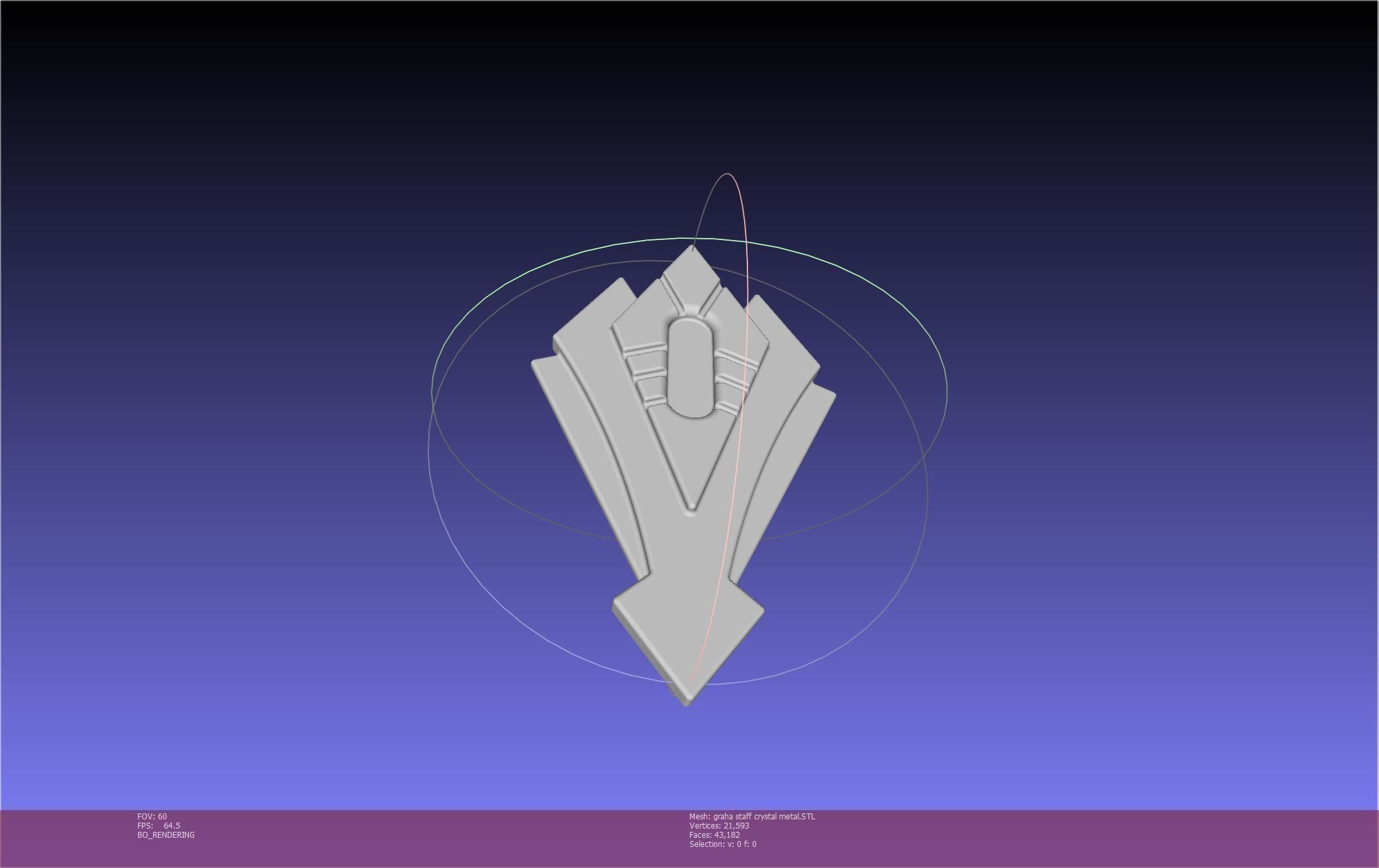 Final Fantasy XIV Graha Staff Printable Assembly 3D print model_123