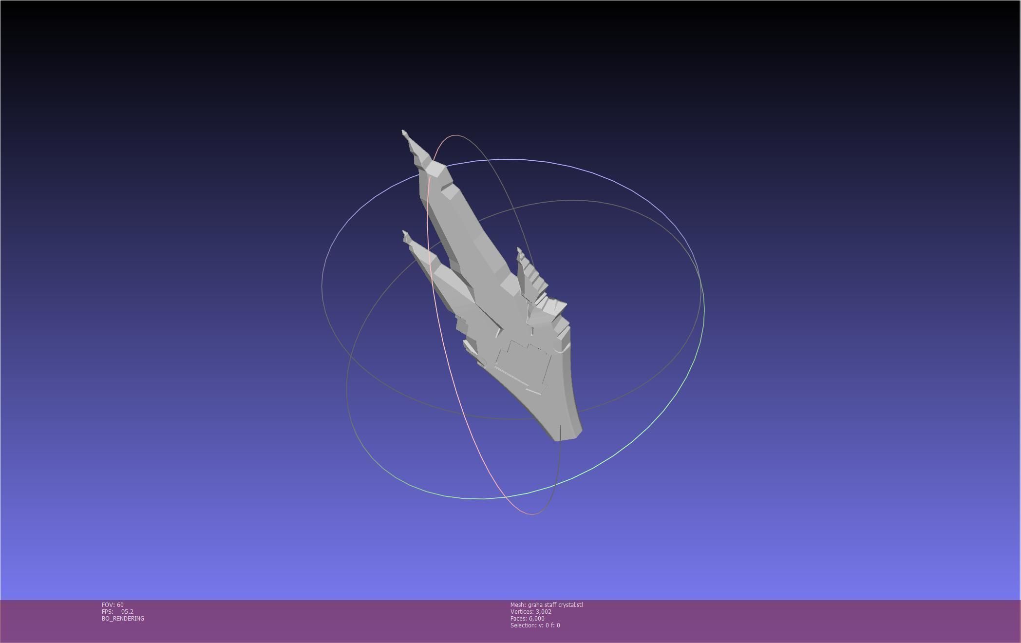 Final Fantasy XIV Graha Staff Printable Assembly 3D print model_108