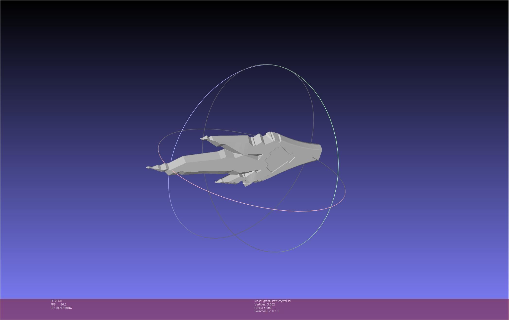 Final Fantasy XIV Graha Staff Printable Assembly 3D print model_110