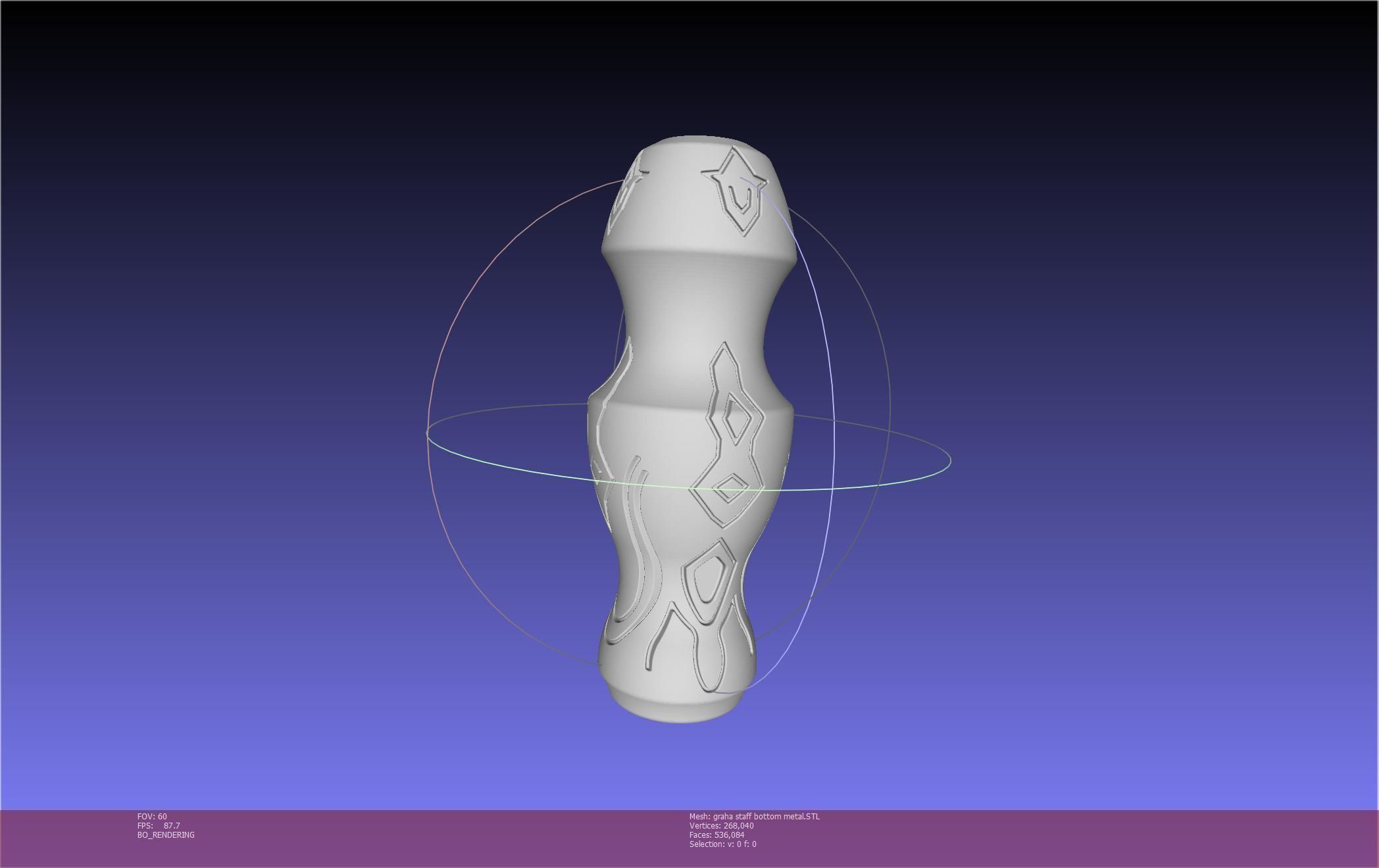 Final Fantasy XIV Graha Staff Printable Assembly 3D print model_41