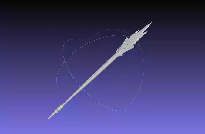 Final Fantasy XIV Graha Staff Printable Assembly 3D print model